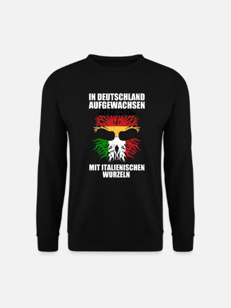 Deutschland Italien Italiener und Italienerin - Unisex Pullover - Schwarz