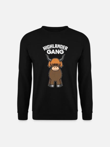 Highland Cattle Highlander Cattle - Unisex Sweatshirt - black