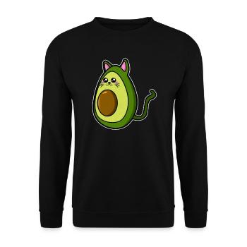 Avocat Chat Avocat - Sweat-shirt Unisexe - noir - Devant - Alina (178cm) & Michal (187cm)