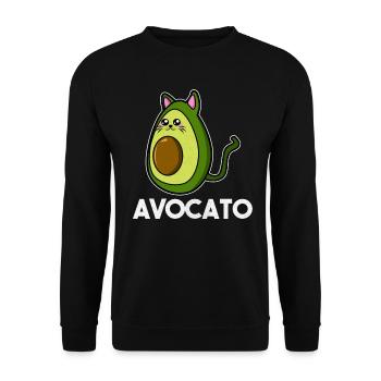Avocado avocado lover - Unisex Sweatshirt - black - Front - Alina (178cm) & Michal (187cm)