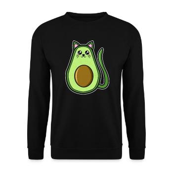 Avocado avocado lover - Unisex Sweatshirt - black - Front - Alina (178cm) & Michal (187cm)