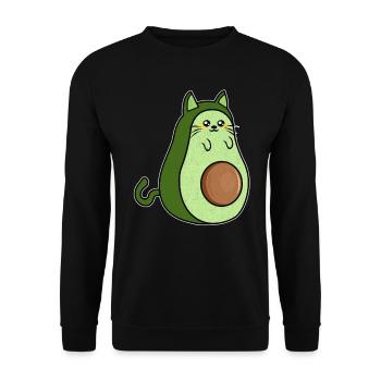 Avocado avocado lover - Unisex Sweatshirt - black - Front - Alina (178cm) & Michal (187cm)