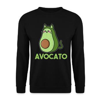 Avocado avocado lover - Unisex Sweatshirt - black - Front - Alina (178cm) & Michal (187cm)