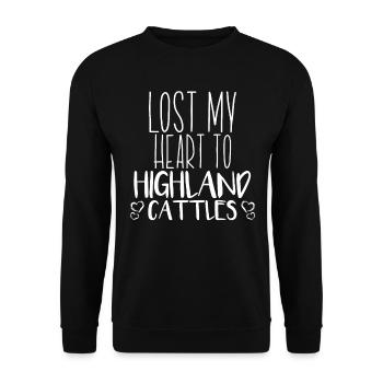 Hautes terres écossaises - Sweat-shirt Unisexe - noir - Devant - Alina (178cm) & Michal (187cm)
