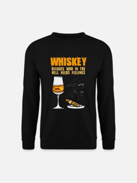 Whiskey cigar and whiskey - Unisex Sweatshirt - black