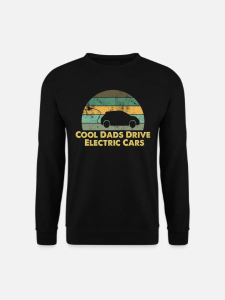 Elektroauto Vater E-Auto Papa - Unisex Pullover - Schwarz
