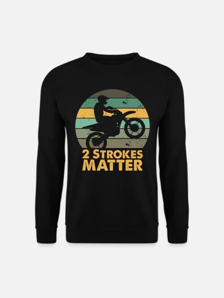 Two-stroke motorcycle motocross - Unisex Sweatshirt - black