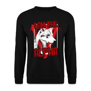 Bad wolf moon wolves - Unisex Sweatshirt - black - Front - Alina (178cm) & Michal (187cm)