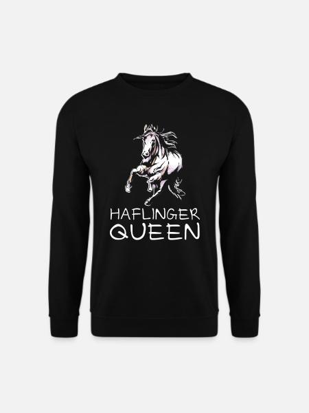 Haflinger horse riders equestrian farm - Unisex Sweatshirt - black