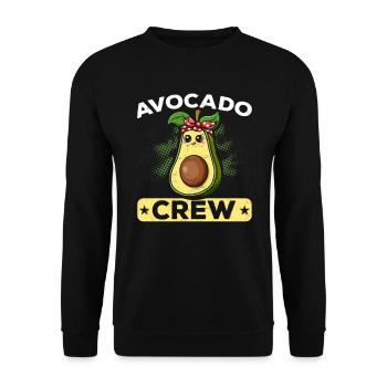 Funny avocado gift idea fitness avocado - Unisex Sweatshirt - black - Front - Alina (178cm) & Michal (187cm)