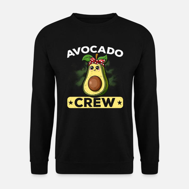 Lustige Avocado Geschenkidee Fitness Avocado - Unisex Pullover - Schwarz