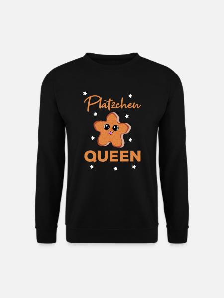 Weihnachtsbäckerei Plätzchen Advent Kekse Cookie - Unisex Pullover - Schwarz
