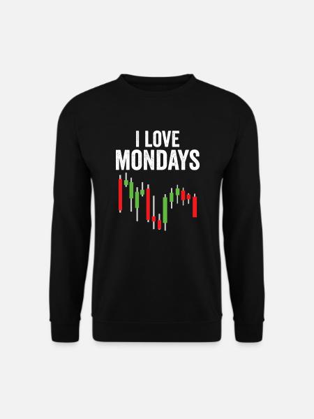 Lustiger Börsen-Tag Händler Wall Street Aktien - Unisex Pullover - Schwarz