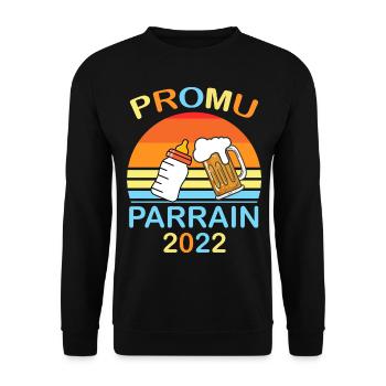 Promoted to Sponsor 2022 - Unisex Sweatshirt - black - Front - Alina (178cm) & Michal (187cm)