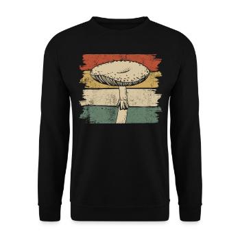 Grand Champignon Millésime - Sweat-shirt Unisexe - noir - Devant - Alina (178cm) & Michal (187cm)