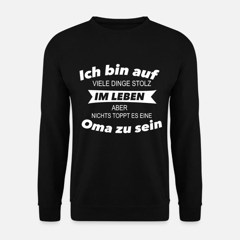 Stolze Oma - Unisex Pullover - Schwarz