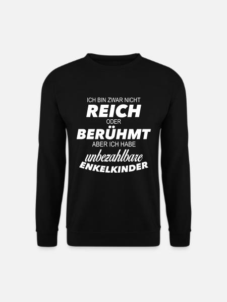 unbezahlbare Enkelkinder - Unisex Pullover - Schwarz