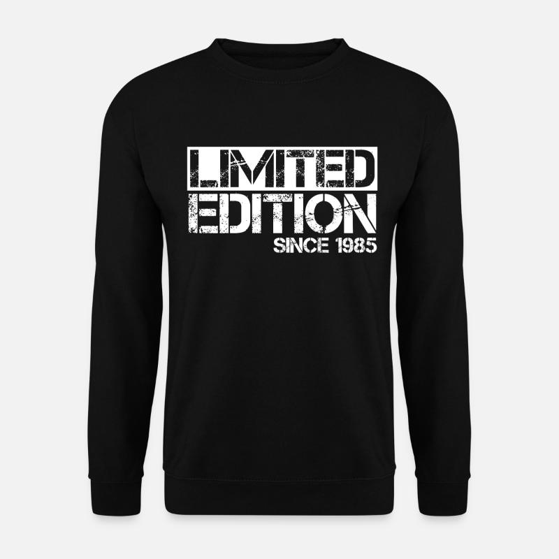 Limited Edition 1985 Birthday Geburtsjahr Geburt - Unisex Pullover - Schwarz