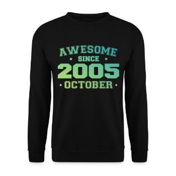 Octobre 2005 - Cadeau Anniversaire Octobre 2005 - Sweat-shirt Unisexe - noir - Devant - Alina (178cm) & Michal (187cm)