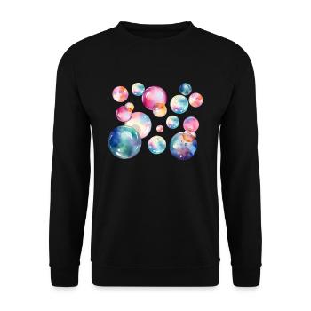 Dreambubbles - Unisex Pullover - Schwarz - Vorne - Alina (178cm) & Michal (187cm)