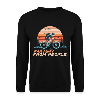 Mountainbiking - Unisex Pullover - Schwarz - Vorne - Alina (178cm) & Michal (187cm)