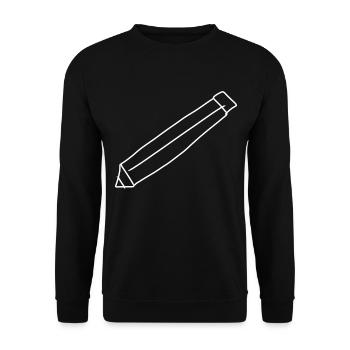 Pen Icon Draw - Unisex Sweatshirt - black - Front - Alina (178cm) & Michal (187cm)