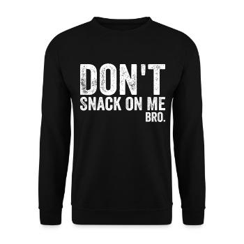 Don't Snack on Me Humor & Funny Cat Lover - Sweat-shirt Unisexe - noir - Devant - Alina (178cm) & Michal (187cm)