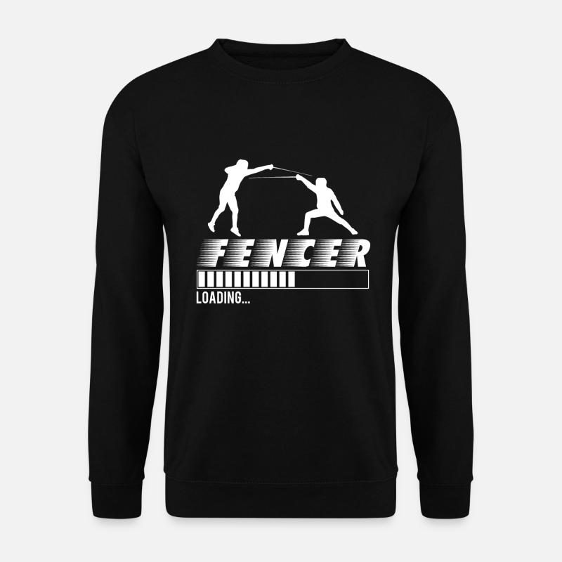 Geschenk fechten Fechter Fecht Kampf shirt Loading - Unisex Pullover - Schwarz