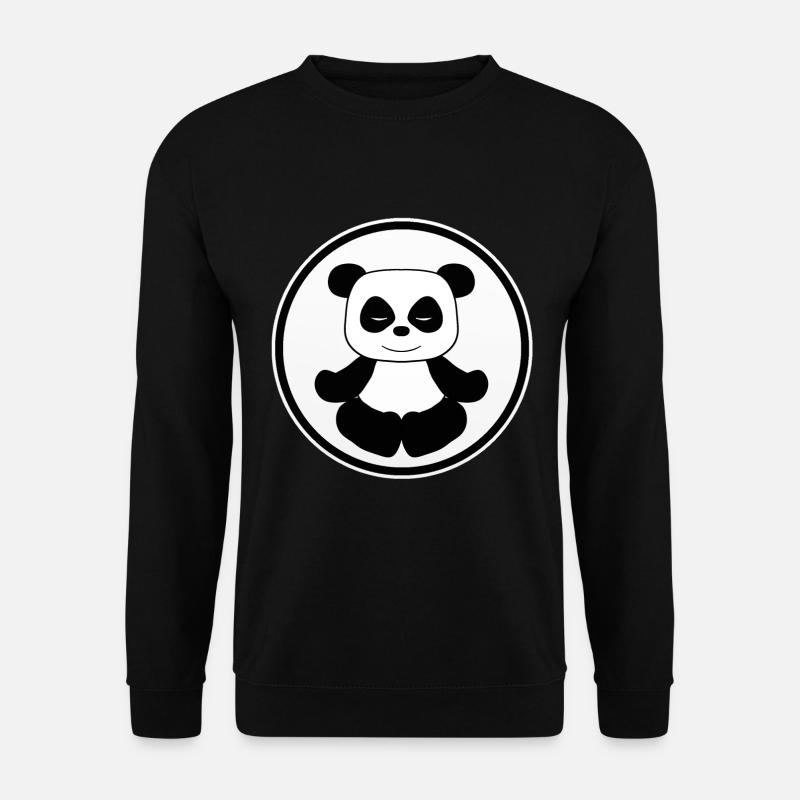 Panda - Unisex Pullover - Schwarz