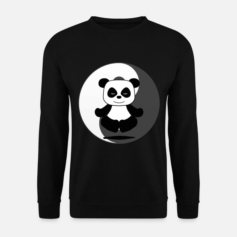 Panda - Unisex Pullover - Schwarz