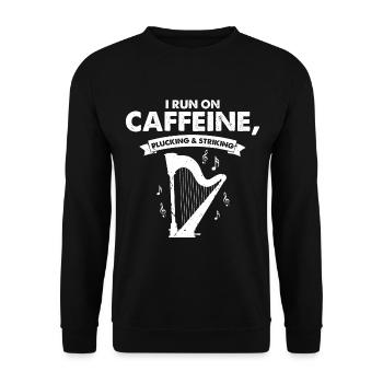 Conceptions de joueurs de harpe pour les conceptions de joueurs de harpe - Sweat-shirt Unisexe - noir - Devant - Alina (178cm) & Michal (187cm)
