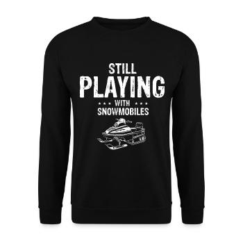 Motoneige et Skidoo Design - Sweat-shirt Unisexe - noir - Devant - Alina (178cm) & Michal (187cm)