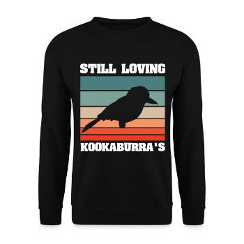 Kookaburra Design et Kookaburra Dicton - Sweat-shirt Unisexe - noir - Devant - Alina (178cm) & Michal (187cm)