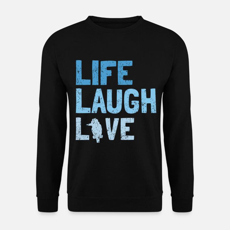Kookaburra Design and Laughing Bird - Unisex Sweatshirt - black