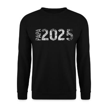 Dad 2025 Dad 2025 Supergrunge White - Unisex Sweatshirt - black - Front - Alina (178cm) & Michal (187cm)