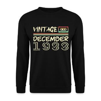 1988 December 1988 Jubilee December 1988 - Unisex Sweatshirt - black - Front - Alina (178cm) & Michal (187cm)