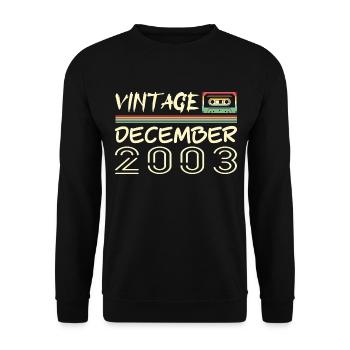 2003 December 2003 Jubilee December 2003 - Unisex Sweatshirt - black - Front - Alina (178cm) & Michal (187cm)