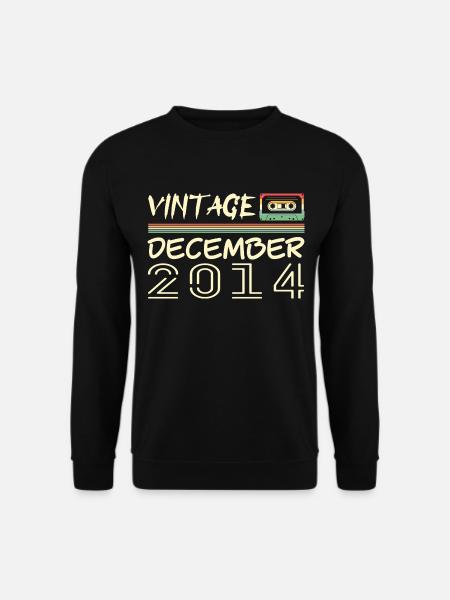 2014 Dezember 2014 Jubiläum Dezember 2014 - Unisex Pullover - Schwarz