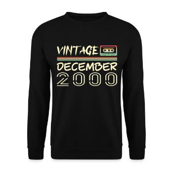 2000 December 2000 Jubilee December 2000 - Unisex Sweatshirt - black - Front - Alina (178cm) & Michal (187cm)