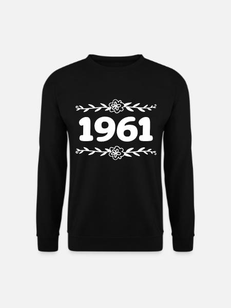 1961 Jahrgang 1961 Retro 1961 Jubiläum 1961 - Unisex Pullover - Schwarz