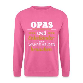 Opas wurden geschaffen - Unisex Pullover - Pink - Vorne