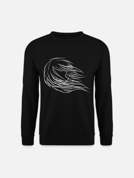 Manga éolien - Sweat-shirt Unisexe - noir