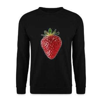erdbeere - Unisex Pullover - Schwarz - Vorne - Alina (178cm) & Michal (187cm)