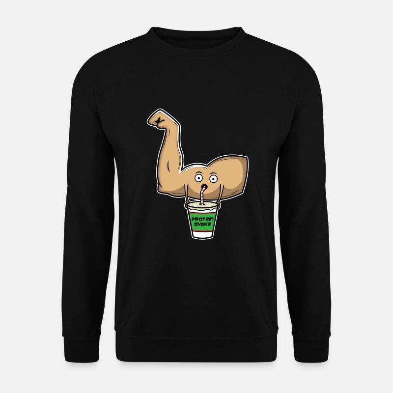 Muskelaufbau mal anders - Unisex Pullover - Schwarz