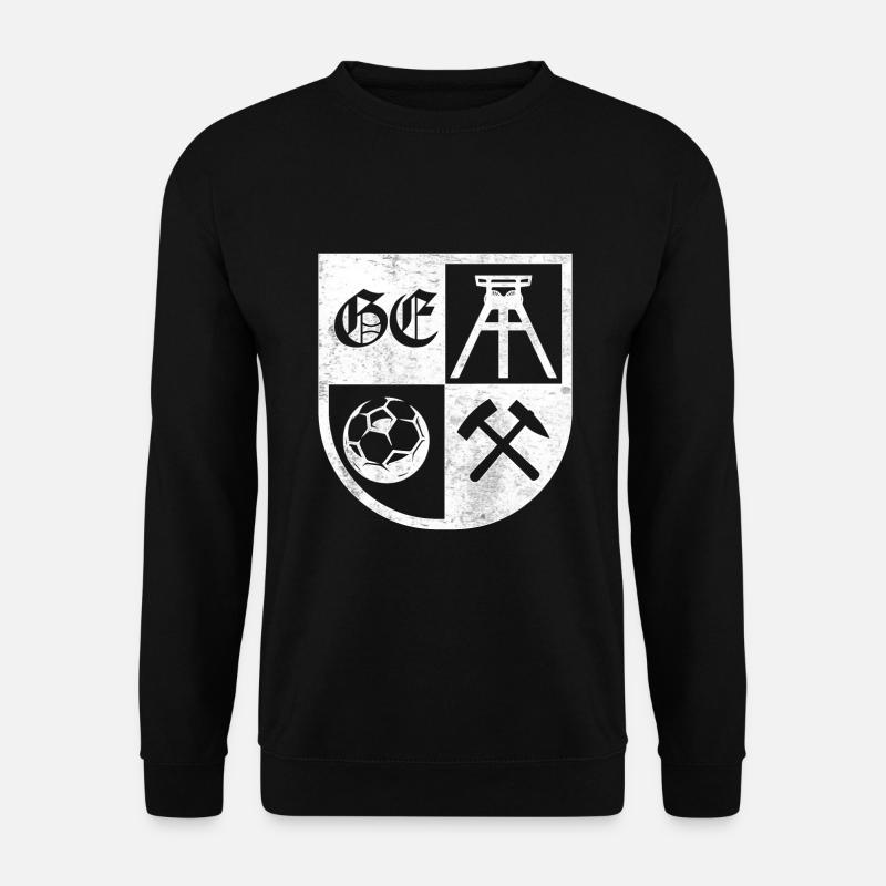 Gelsenkirchen coat of arms - Unisex Sweatshirt - black