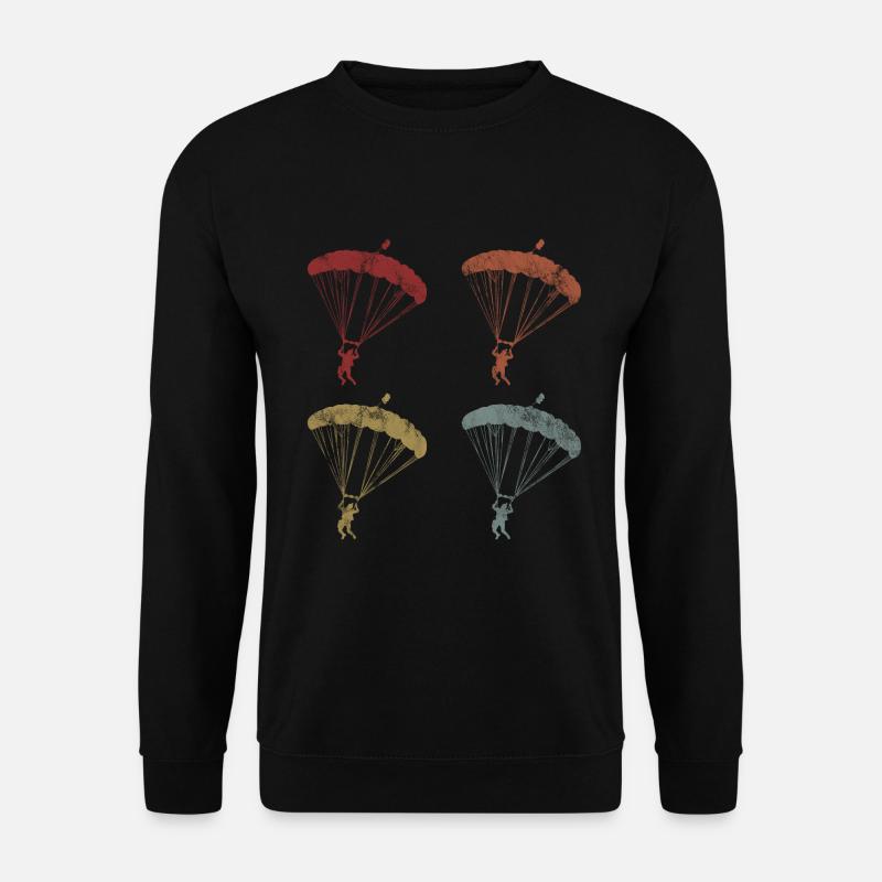 Skydiver parachute skydiving - Unisex Sweatshirt - black