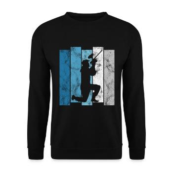 Paintballer Softair Airsoft Paintball Retro Gotcha - Sweat-shirt Unisexe - noir - Devant - Alina (178cm) & Michal (187cm)