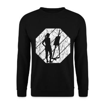 Artist Painting Retro Painter Artist Art - Unisex Sweatshirt - black - Front - Alina (178cm) & Michal (187cm)