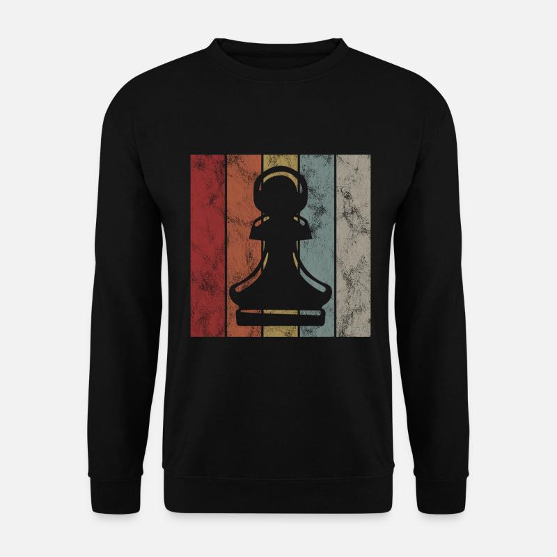 Échecs rétro échecs - Sweat-shirt Unisexe - noir