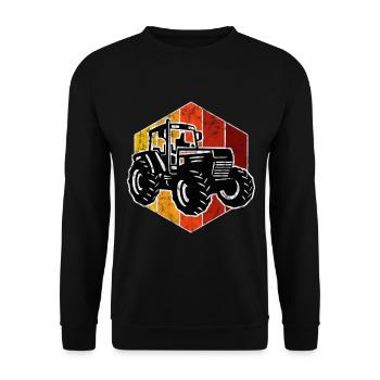 Farm Retro Bauer Tractor Tractors Tractors Tractors - Unisex Sweatshirt - black - Front - Alina (178cm) & Michal (187cm)